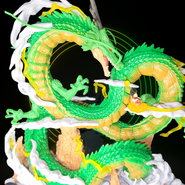 Green Eternal Dragon Statue - Epic Modern Anime Figure